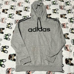 Size medium gray Adidas hoodie!
